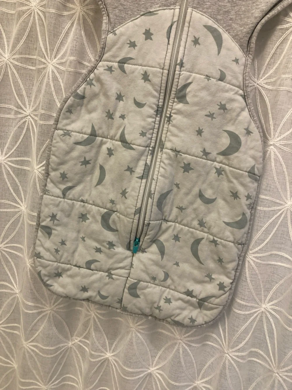 Love To Dream Gray Moon & Star Swaddle Sleep Bag